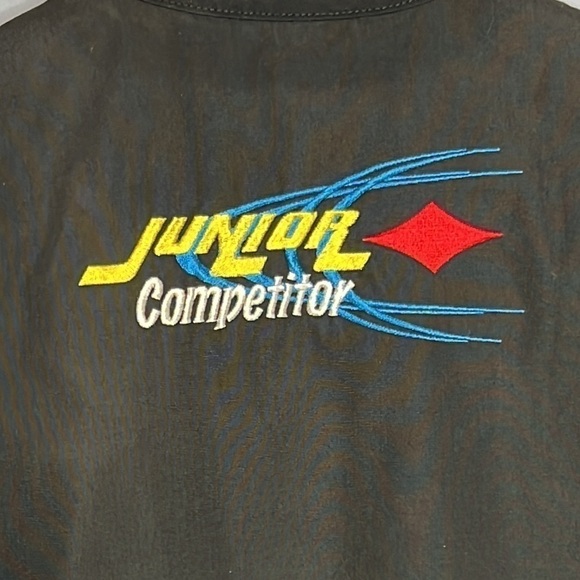 JUNIOR COMPETITOR XL RED & BLACK RIGHT HANDED SHOOTING VEST - Picture 5 of 7